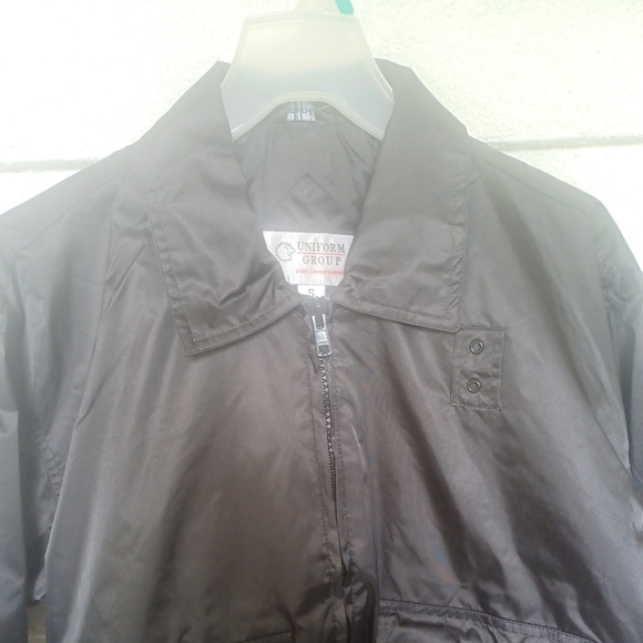 Spring Black uniform jacket UNIFORM GROUP 100% nylon lining BLACK ZIP FRONT. You - Picture 4 of 9